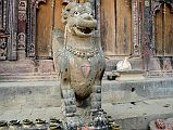 Kathmandu Changu Narayan 27 Mythical Winged Lion Guards North Entrance To Changu Narayan Temple